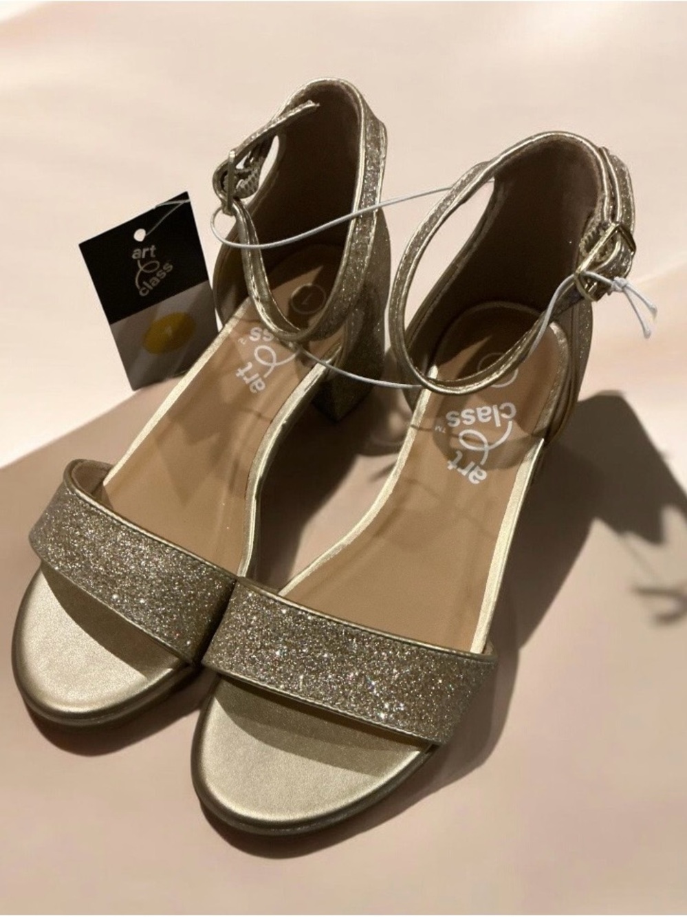 Kids' Fannie Heeled Sandals - art class™ Gold 1